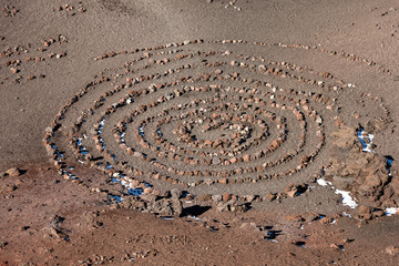 Spiral of Rocks - Etna Volcano Crater