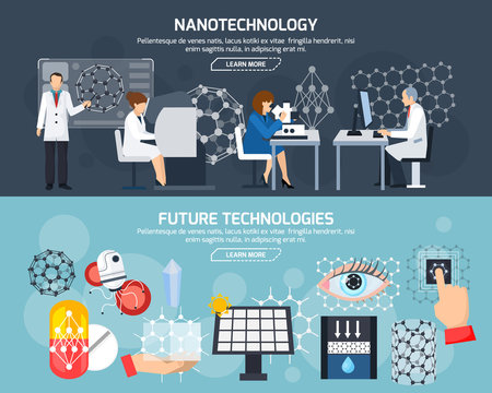 Nanotechnology Horizontal Banners