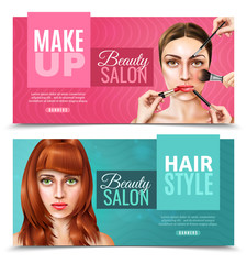 Model Face Salon Banners
