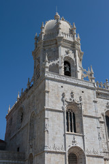 Fototapeta na wymiar Detail of Jeronimos Monastery in Belem, Lisbon - Portugal