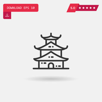 Pagoda Vector Icon