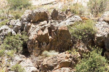 background of stone cliff in the mountains