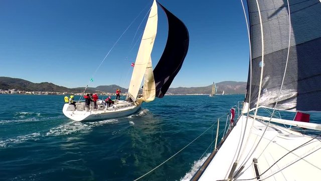 yacht rises Black Sail