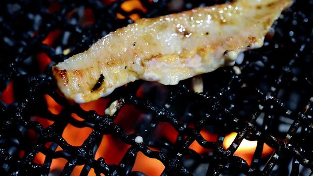 Grilled pork belly korean barbecue