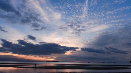 Obraz premium 父母ヶ浜の夕景