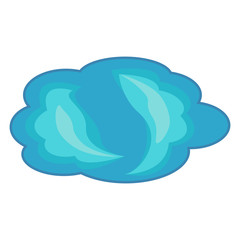 cloud in the sky vector illustration