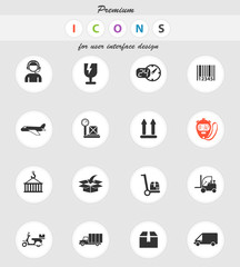 delivery icon set