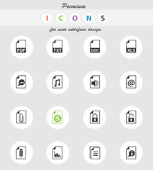 document icon set