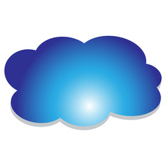 cloud in the sky vector illustration