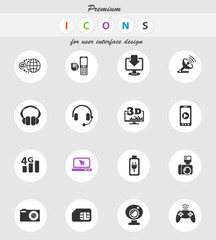 hi tech icon set