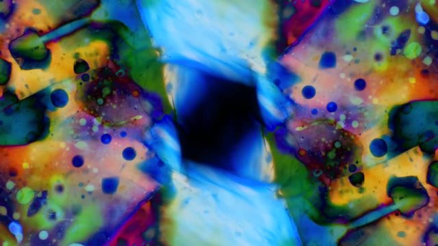 Abstract patterns of ink on water 