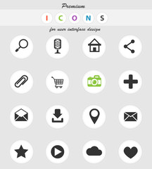 user interface icon set