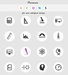 university icon set