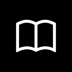 Book icon for simple flat style ui design