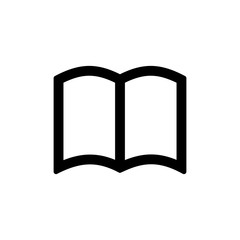 Book icon for simple flat style ui design