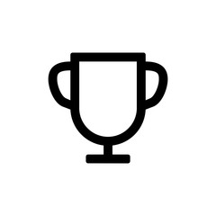 Trophy icon for simple flat style ui design