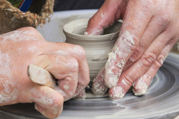 hands of a potter