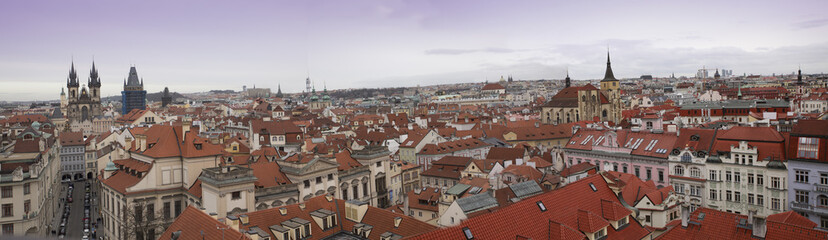 Fototapeta na wymiar Prague panoramique