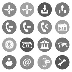 Flat icon set for websites and mobiles