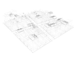 Drawing of the quarter 3D render