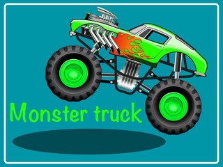 Cartoon Monster Truck. © gorbovoi81