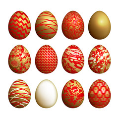 Easter eggs set.