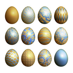 Easter eggs set.