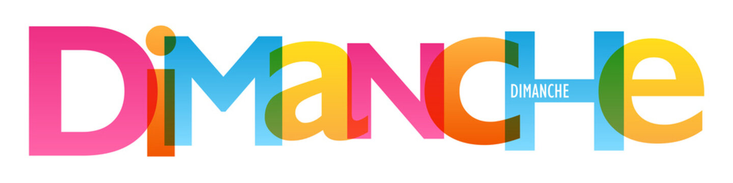 JOURS DE LA SEMAINE - DIMANCHE