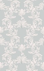 Damask pattern Vector illustration handmade ornament decor. Baroque background textures
