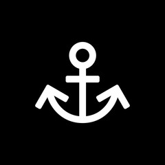 Anchor icon for simple flat style ui design