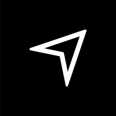 Mouse pointer icon for simple flat style ui design