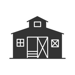 Barn glyph icon