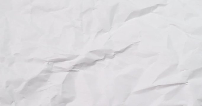Wrinkled white paper