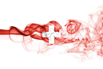 Switzerland smoke flag