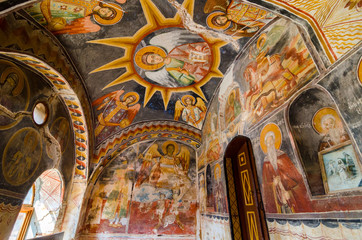 Fototapeta na wymiar The holy monastery of Saint George Zograf in the monastic republic of Mount Athos, Greece