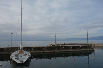 Dock at Lake Garda in Italy