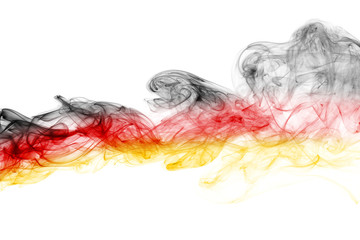 Germany flag smoke