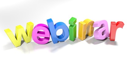 Webinar 3D colorful write - 3D rendering