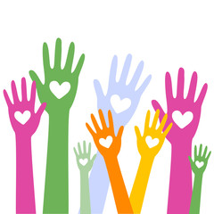 Obraz premium Hands and heart donation donor concept1