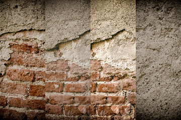 Brick wall stone background - texture for continuous rocks