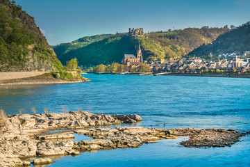 Oberwesel on the Middle Rhine in the Rhein-Hunsrück-Kreis (district) in Rhineland-Palatinate,...