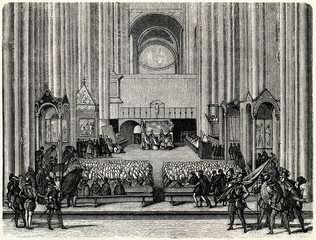 Sesja z Rady Trydenckiej (z ilustrowanej historii świata Spamera, 1894, 5 [1], 391) - 187749141