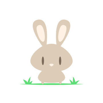 Cute rabbit vector
