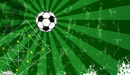 Fototapeta premium Szablon projektu piłka nożna / piłka nożna, wolne miejsce na kopię, wektor