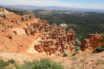 View from Ponderosa Point in Bryce Canyon National Park. Utah. USA