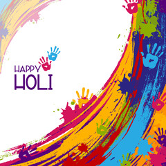 Colorful Happy Hoil background for festival of colors in India
