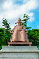 Jeong Do-jeon statue in Dodamsambong park