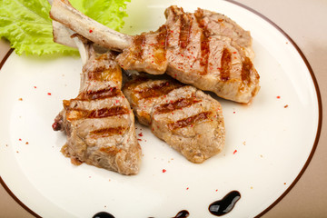 Grilled lamb