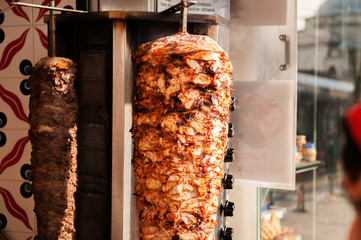 Turkish Doner Kebab on the street of Istanbul, Shawarma