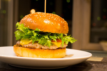 Home bakery burger